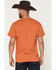 Image #4 - Riot Society Men's Cactus Skull Embroidered Short Sleeve T-Shirt, Dark Orange, hi-res