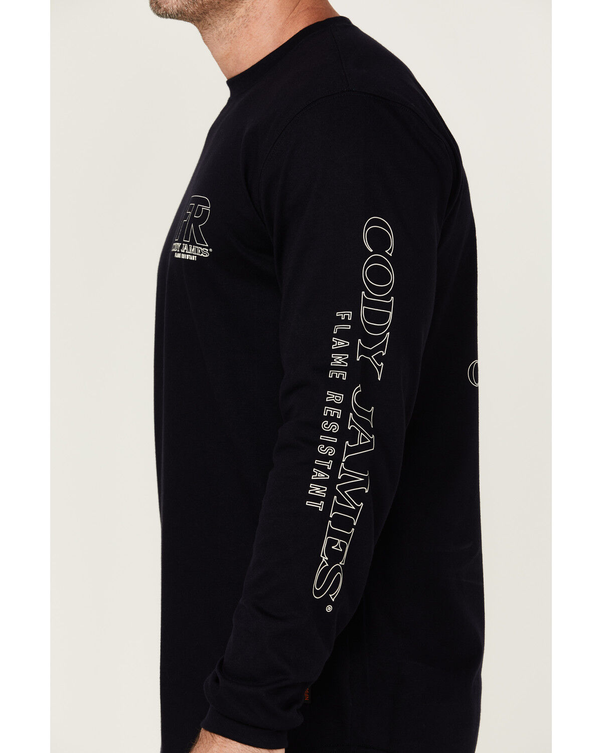Image #4 - Cody James Men's FR Eagle Long Sleeve Graphic T-Shirt, Navy, hi-res