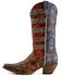 Image #3 - Dan Post Women's Stars & Stripes Western Boots - Snip Toe, Red/white/blue, hi-res