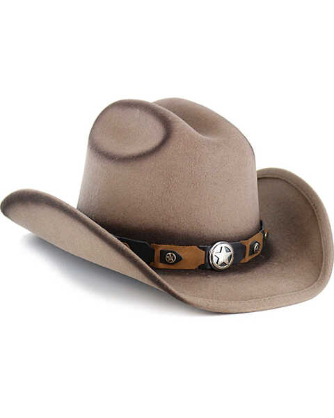 Image #1 - Cody James Kids' Yearling Felt Cowboy Hat, Tan, hi-res