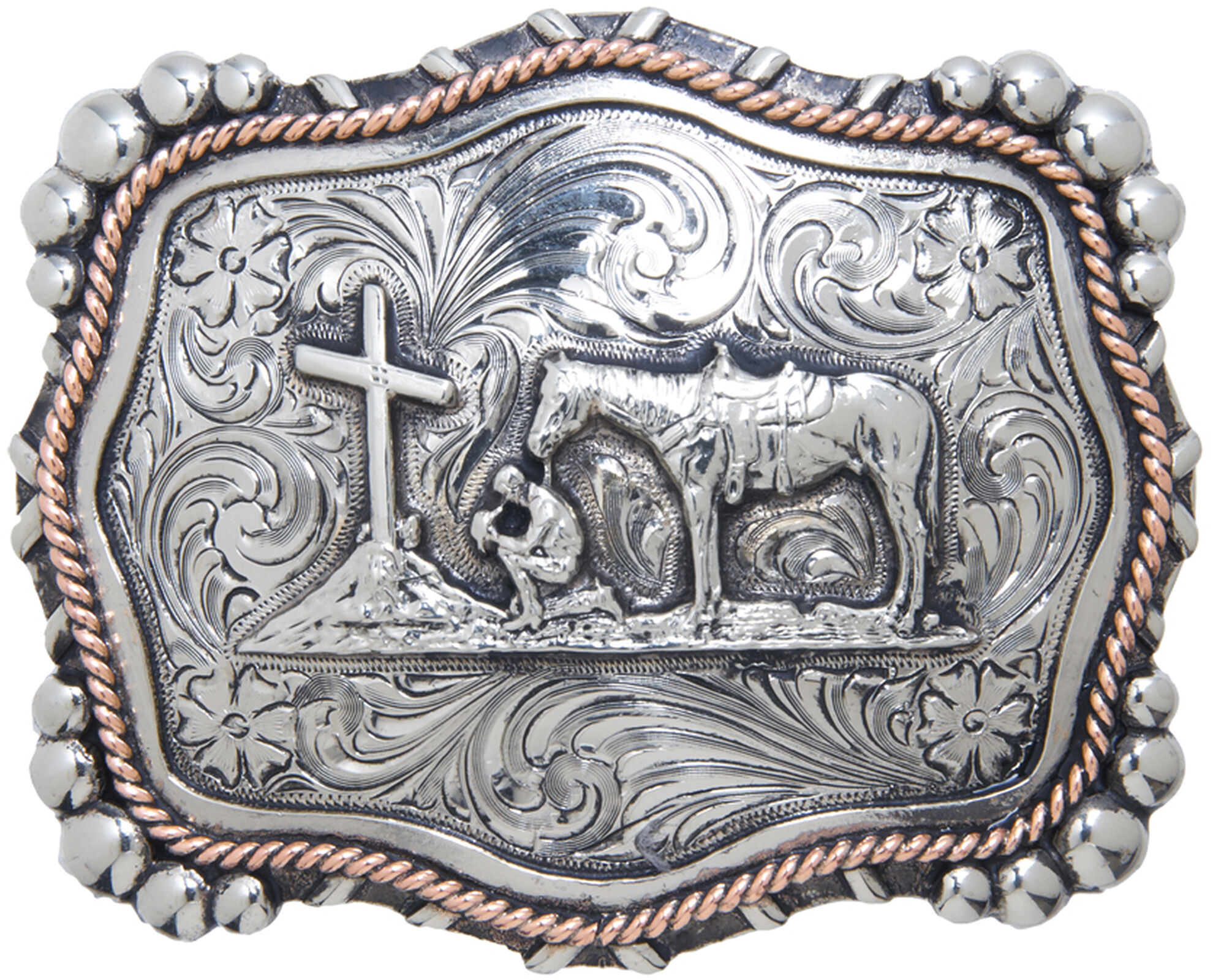 Praying cowboy belt buckle 2025