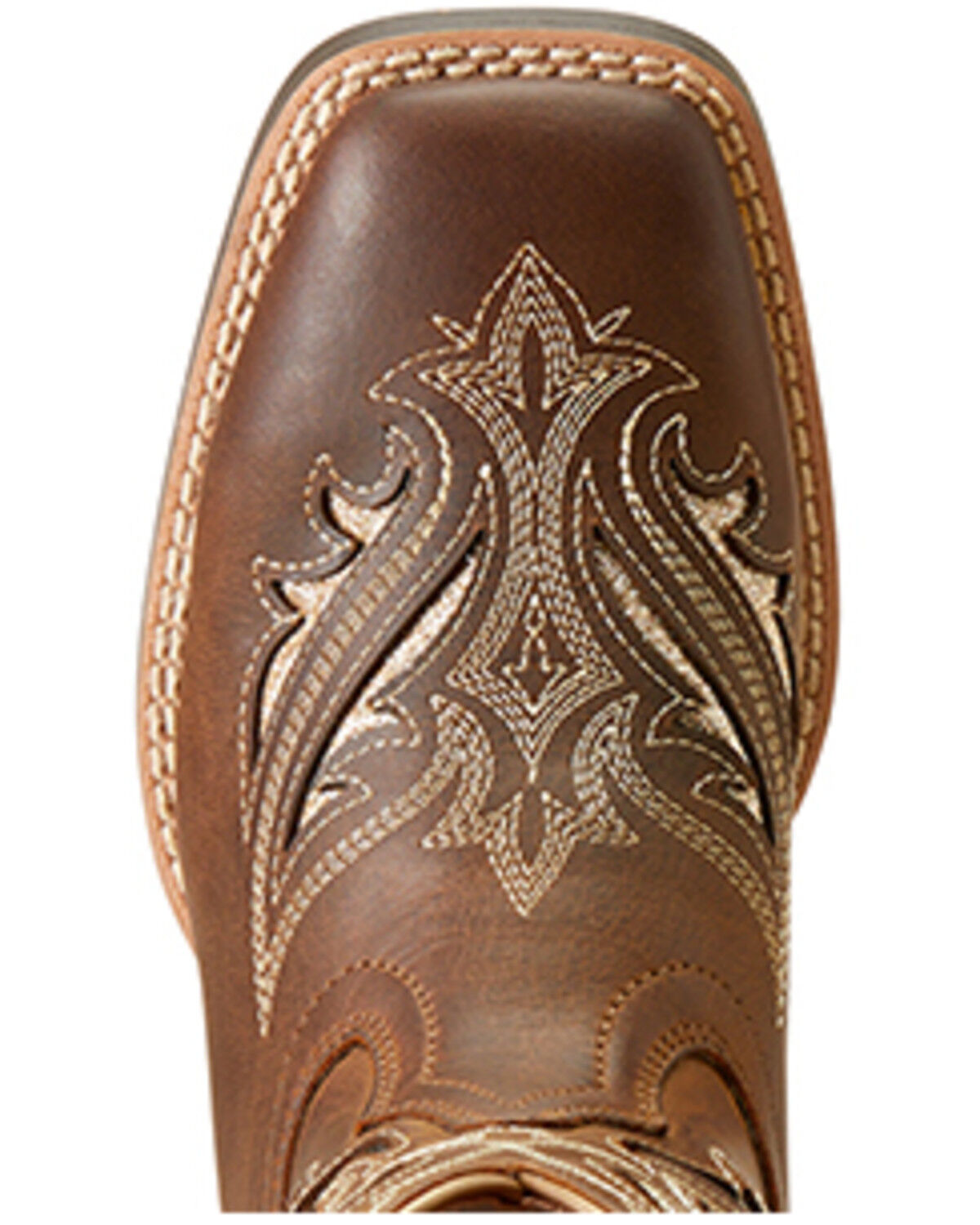 Image #4 - Ariat Girls' Round Up Bliss Western Boots - Broad Square Toe, Brown, hi-res