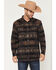 Image #1 - Moonshine Spirit&reg; Men's Denver Tonal Southwestern Print Long Sleeve Snap Flannel Shirt, Brown, hi-res