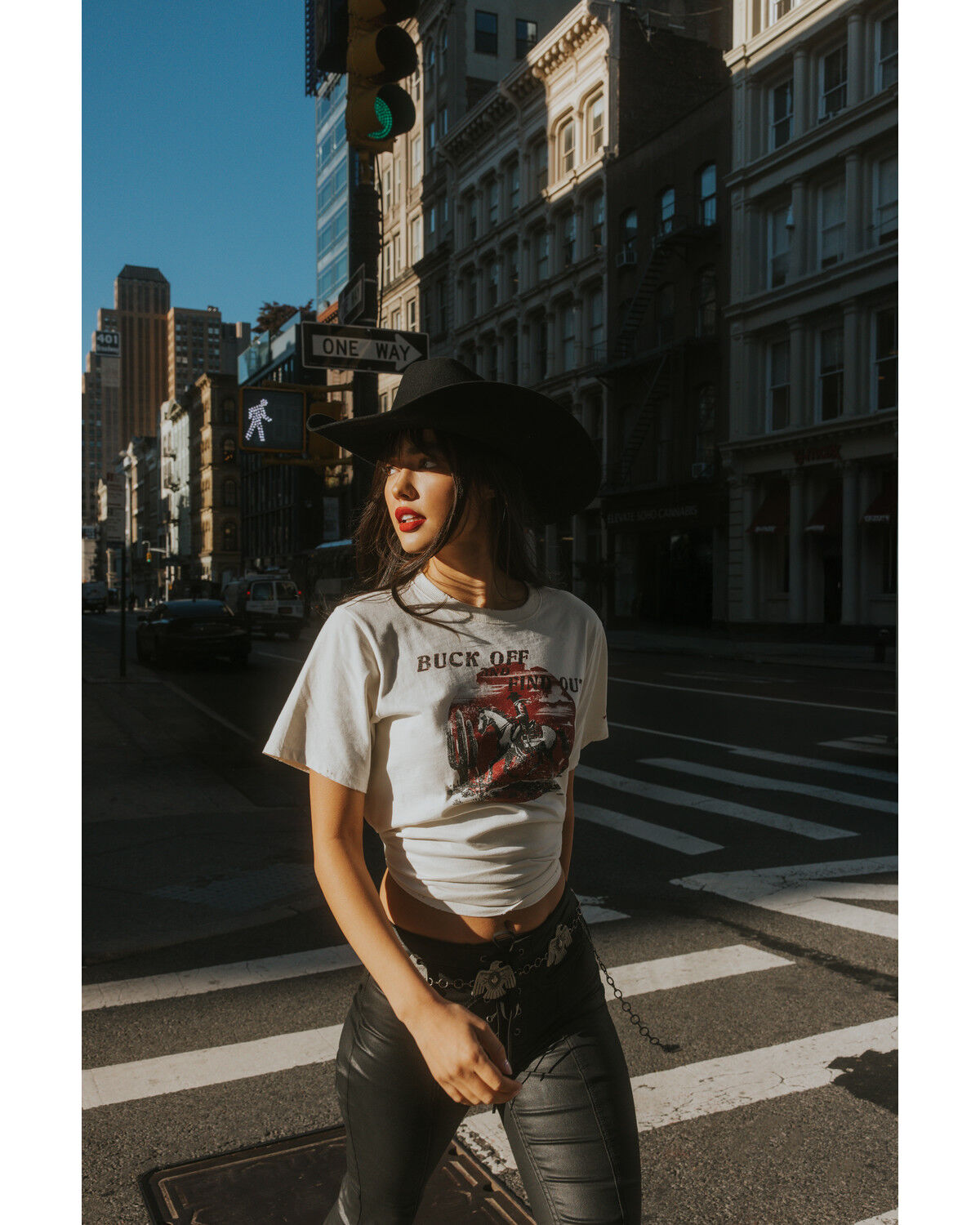 Image #1 - Idyllwind Women's Buck Off and Find Out Short Sleeve Graphic Tee, Ivory, hi-res