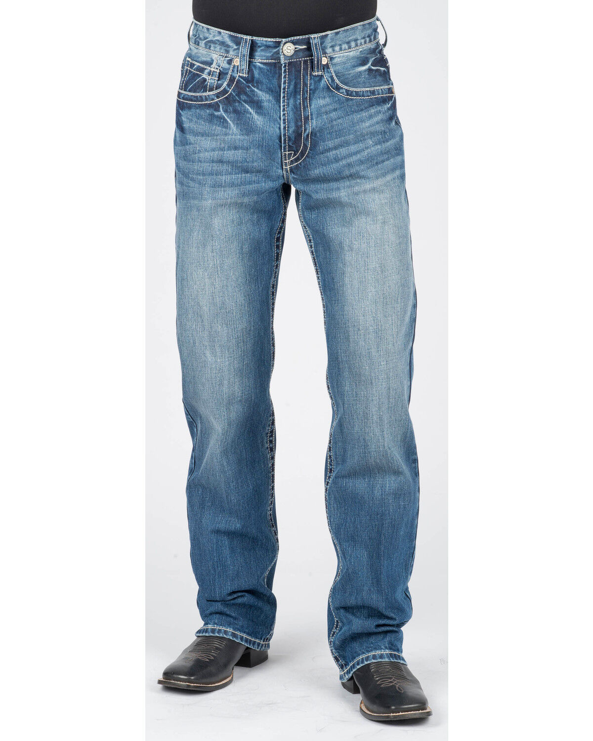 relaxed fit bootcut jeans