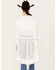 Image #4 - POL Women's Tiered Ditsy Print Long Sleeve Kimono, White, hi-res