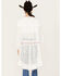 Image #4 - POL Women's Tiered Ditsy Print Long Sleeve Kimono , White, hi-res
