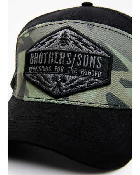 Image #2 - Brothers and Sons Men's Logo Patch Ball Cap , Camouflage, hi-res