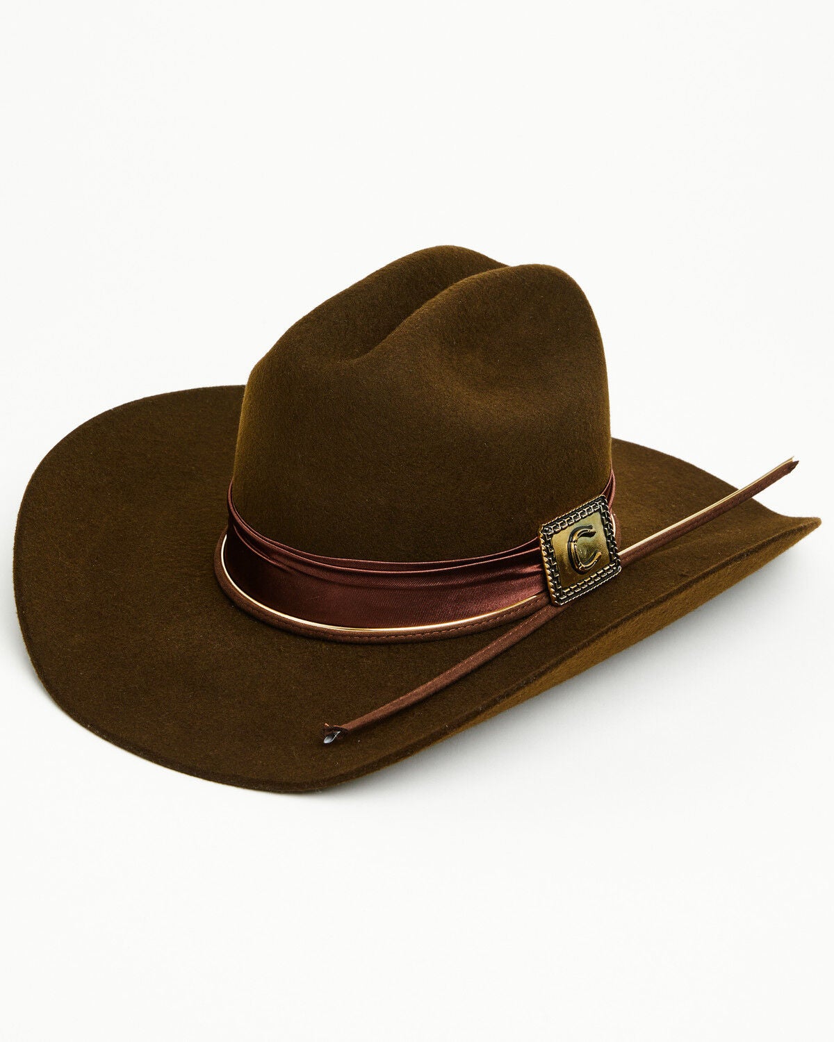 Charlie 1 Horse X Lainey Wilson Women's Songbird Felt Western Hat, Chocolate, hi-res