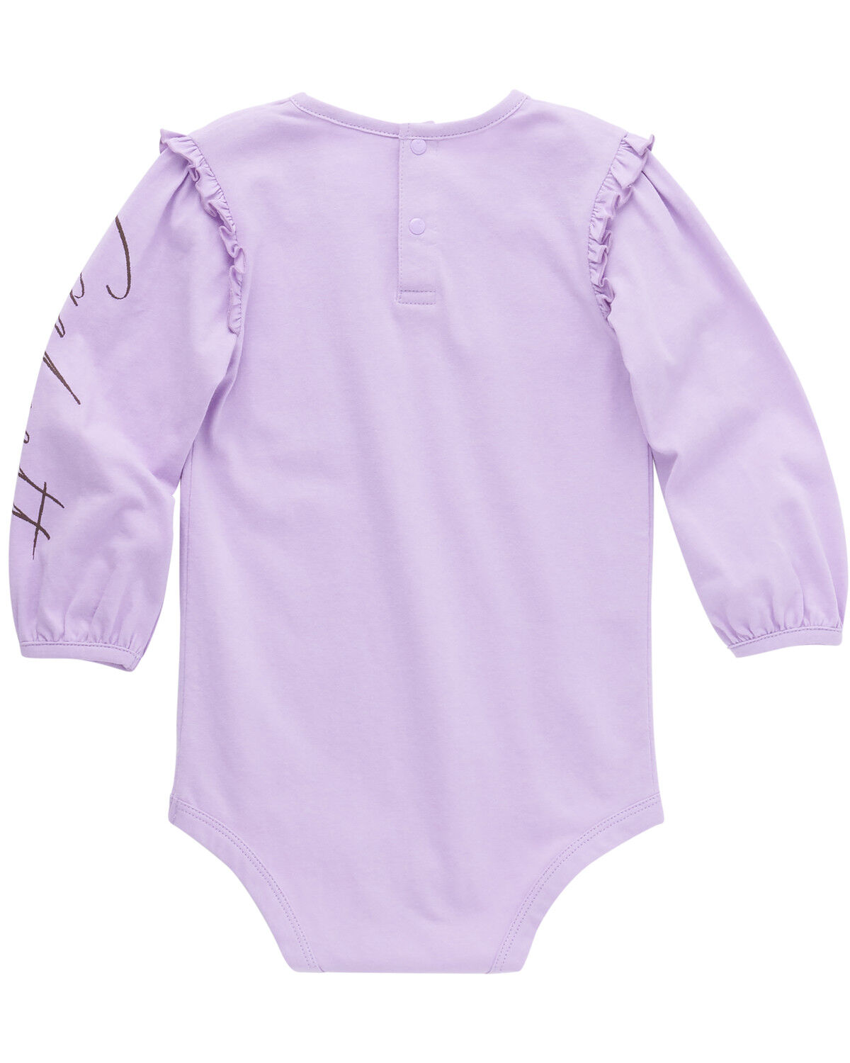 Image #2 - Carhartt Infant Girls' Horse Graphic Long Sleeve Onesie, Purple, hi-res