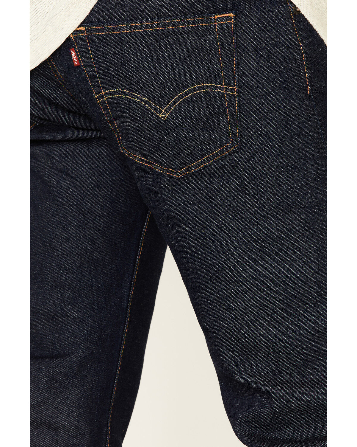 Image #4 - Levi's Men's 501 Original Fit Stretch Straight Leg Jeans, Indigo, hi-res