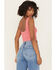 Image #4 - Fornia Women's Lace Trim Bralette, Pink, hi-res