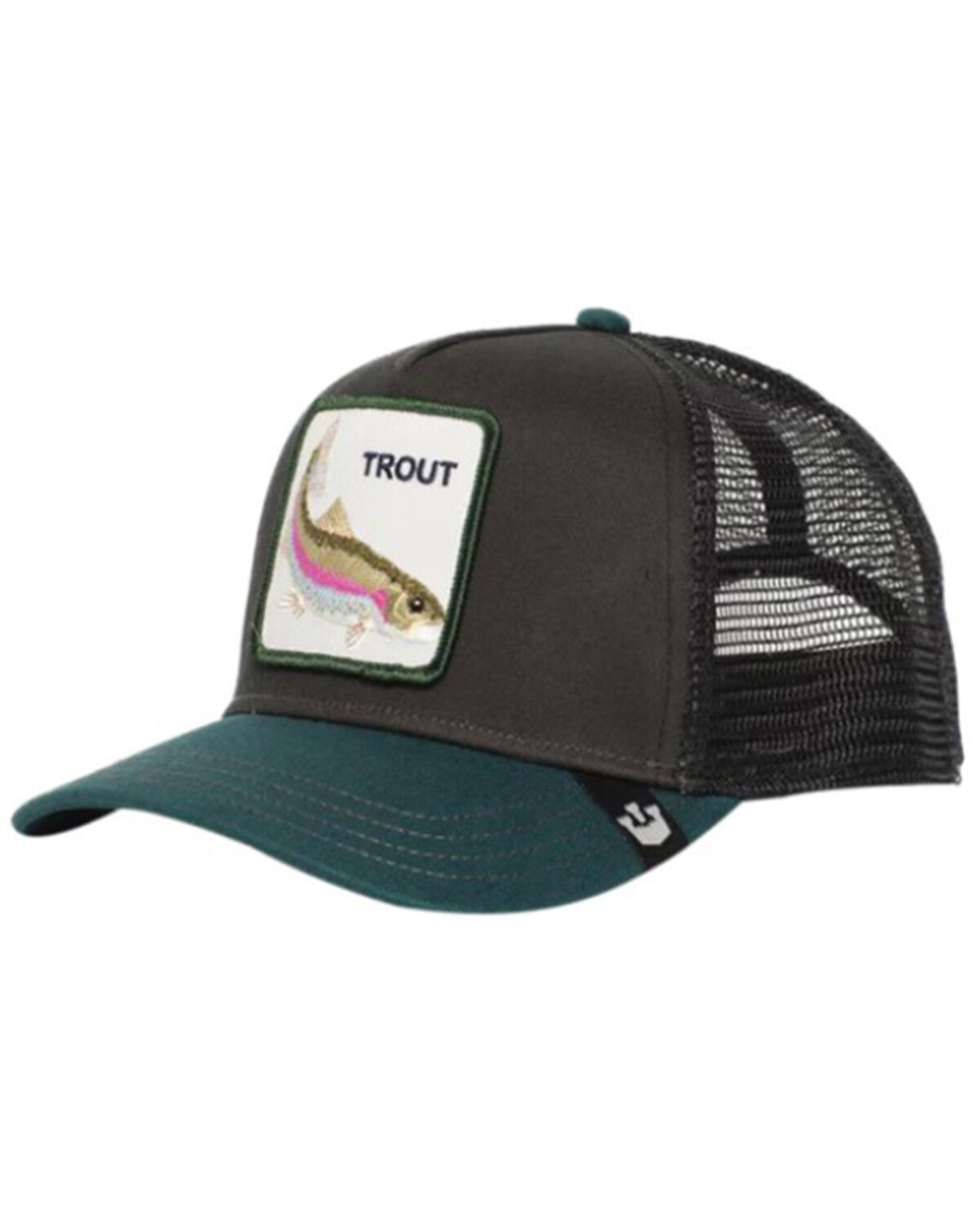 Image #1 - Goorin Bros Men's Rainbow Trout Ball Cap, Black, hi-res