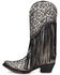 Image #3 - Corral Women's Glitter Fringe Western Boots - Snip Toe, Black/white, hi-res