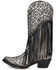 Image #3 - Corral Women's Glitter Fringe Western Boots - Snip Toe , Black/white, hi-res
