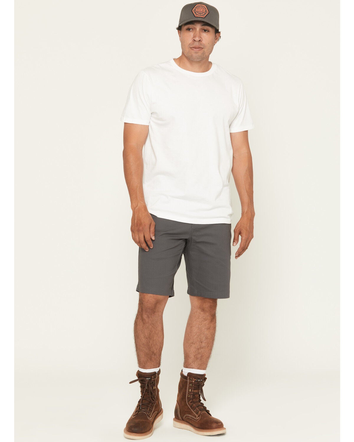 Hawx Men's Tractor Ripstop Work Shorts, Charcoal, hi-res