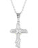 Image #2 - Montana Silversmiths Men's Rugged Faith Cross Necklace, Silver, hi-res