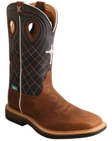 Twisted X Women's Cross Waterproof Western Work Boots - Soft Toe, Brown, hi-res