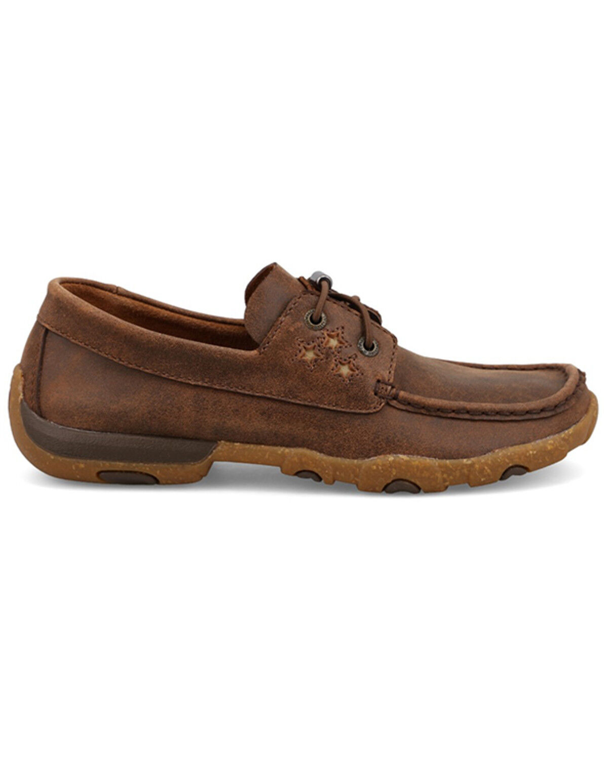 Image #2 - Twisted X Women's Boat Driving Shoes - Moc Toe, Brown, hi-res