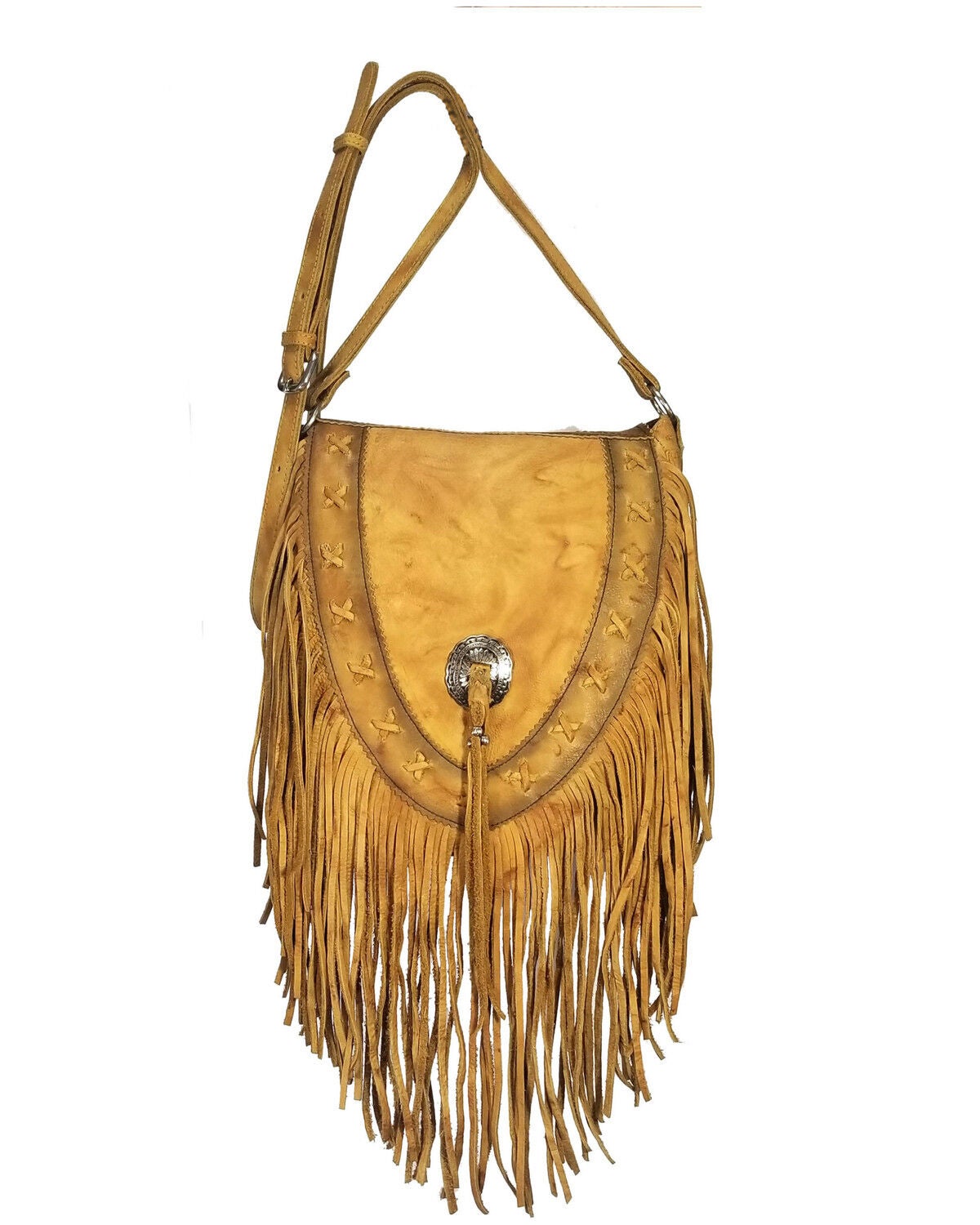 Kobler Leather Women's Lubbock Crossbody Bag, Tan, hi-res