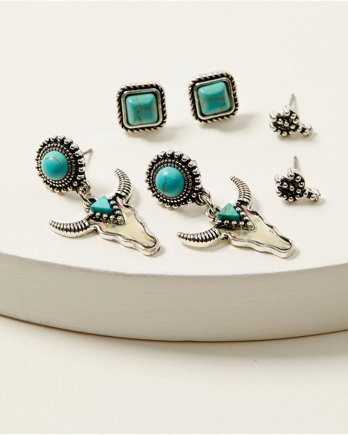 Image #2 - Shyanne Women's Wild West Earring Set - 5 Piece, Turquoise, hi-res