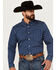 Image #1 - Cody James Men's Rough Road Geo Print Long Sleeve Stretch Button-Down Western Shirt - Tall, , hi-res