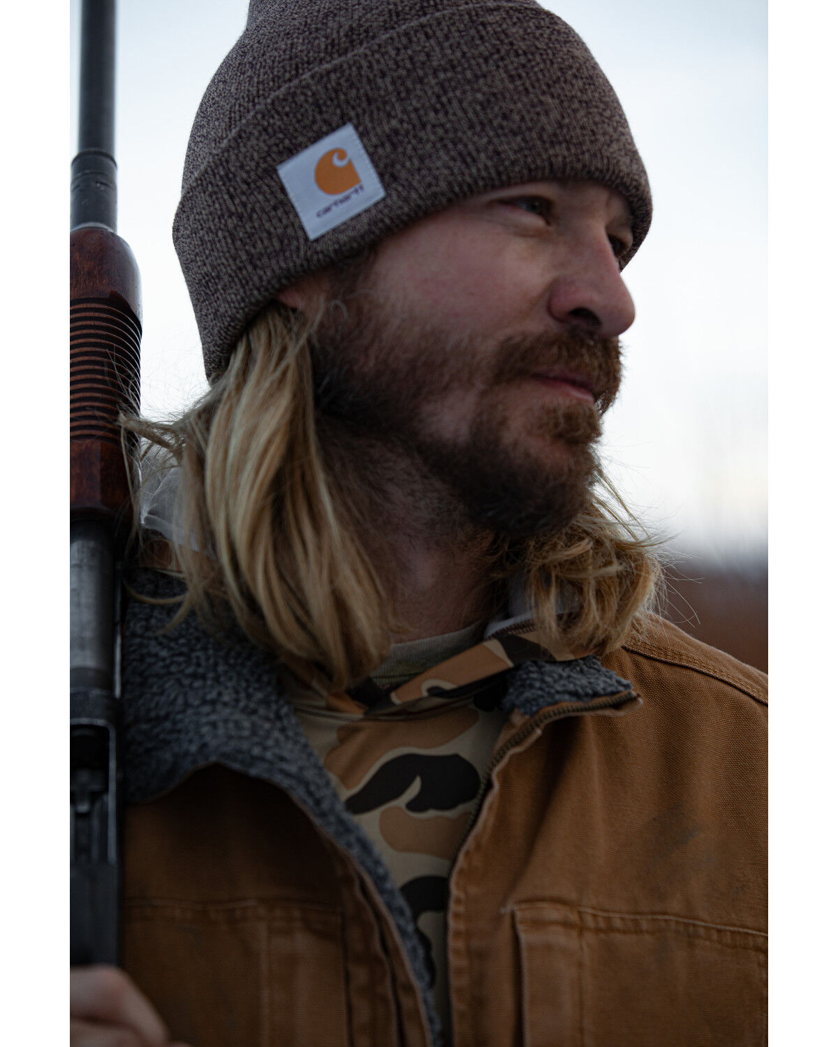 Image #1 - Carhartt Acrylic Watch Hat, Brown, hi-res