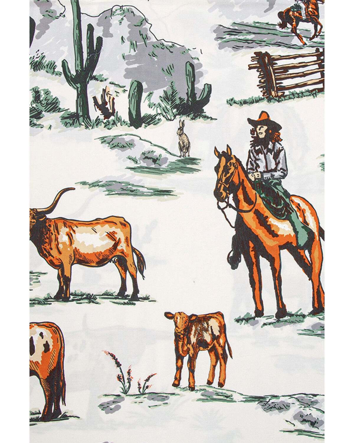 Image #5 - HiEnd Accents 3pc Ranch Life Reversible Comforter Bedding Set - Super Queen, Multi, hi-res