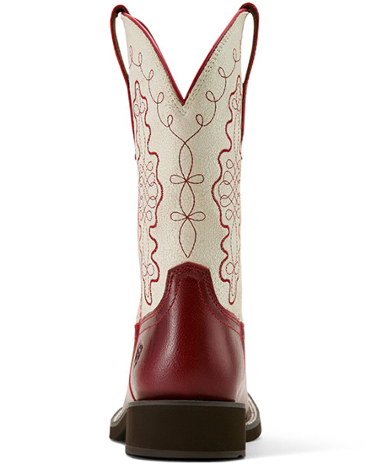 Image #3 - Ariat Women's Callie Western Boots - Broad Square Toe, Cherry, hi-res