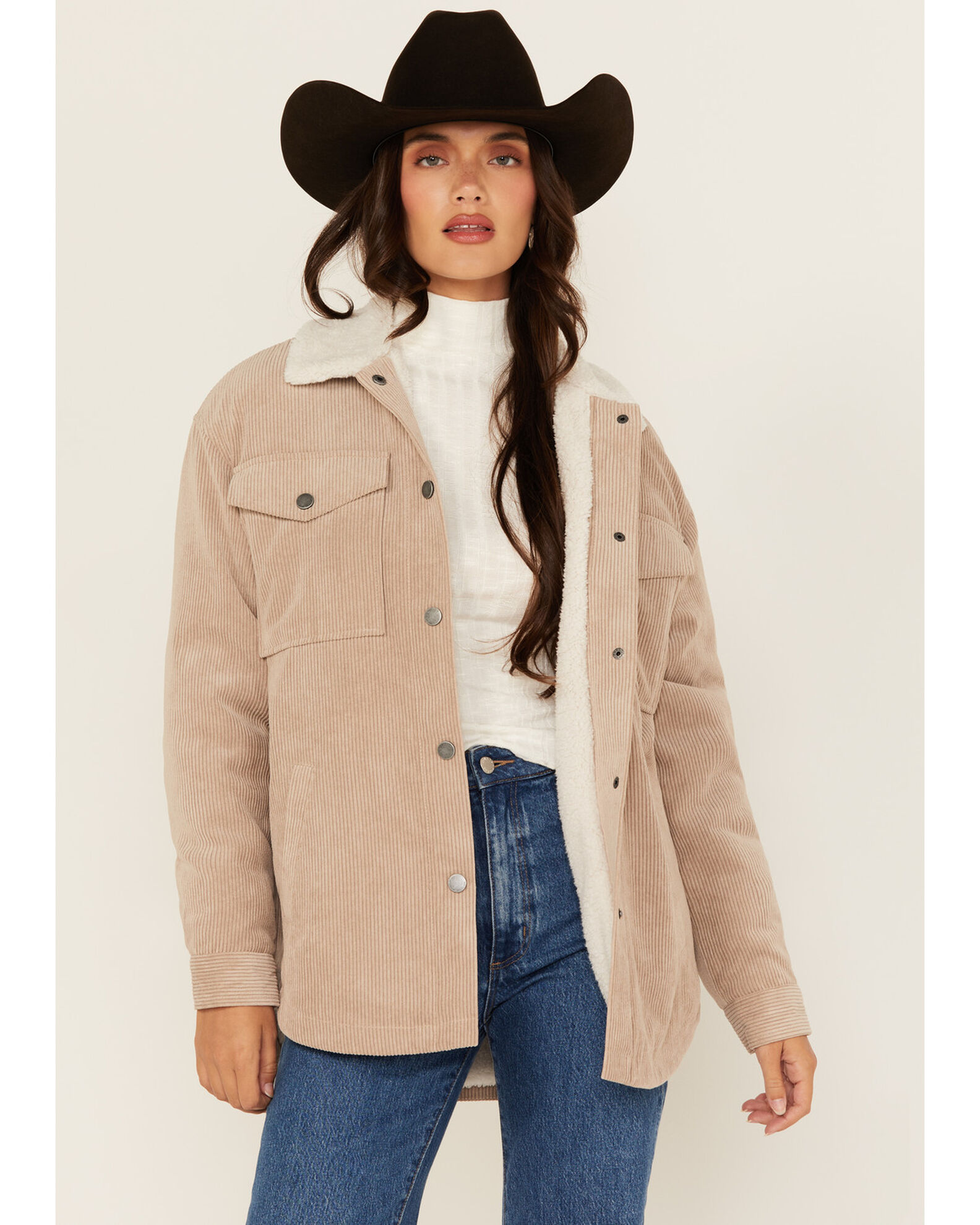 Sherpa corduroy jacket womens best sale