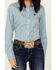 Image #3 - Cinch Women's Striped Long Sleeve Button-Down Western Core Shirt, Blue, hi-res
