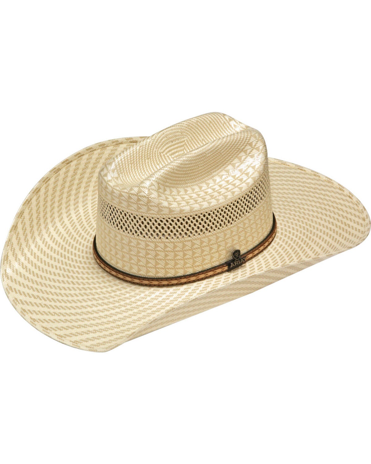 Image #1 - Ariat 20X Straw Cowboy Hat, Ivory, hi-res