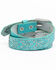 Image #2 - Shyanne Girls' Tempt To Shine Belt, Turquoise, hi-res