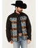 Image #1 - Cinch Men's Blocked Southwestern Softshell Jacket, Brown, hi-res