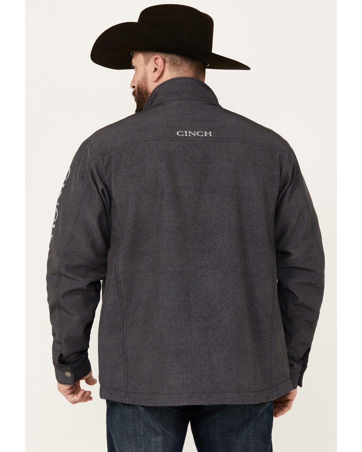 Image #4 - Cinch Men's Concealed Carry Softshell Jacket, Grey, hi-res