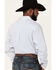 Image #4 - RANK 45® Men's Trained Geo Print Long Sleeve Button-Down Western Shirt , White, hi-res