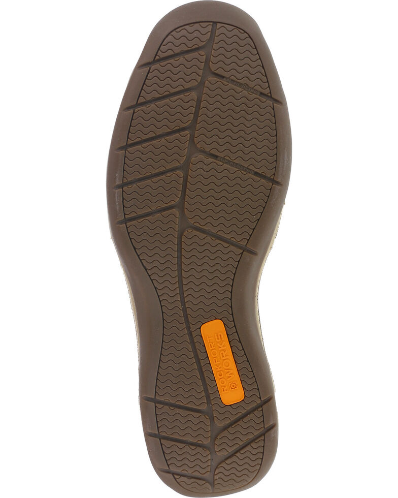 Reebok Men's Sailing Club Construction Shoes - Steel Toe , Brown, hi-res