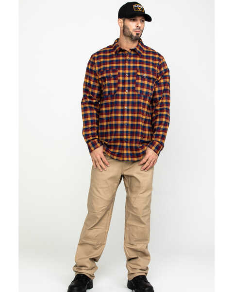 Hawx Men's Multi Fashion Stretch Plaid Flannel Long Sleeve Work Shirt , Multi, hi-res