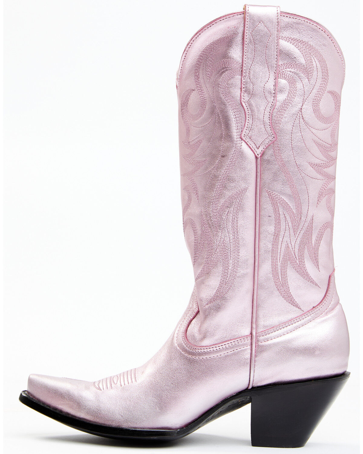 Image #4 - Idyllwind Women's Metallic Leather Western Boot - Snip Toe, Pink, hi-res
