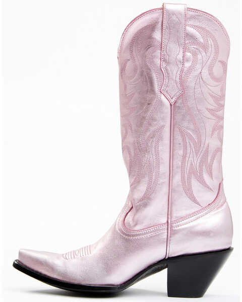 Image #4 - Idyllwind Women's Metallic Leather Western Boot - Snip Toe , Pink, hi-res