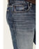 Image #2 - Brothers and Sons Men's Boneyard Dark Wash Vintage Straight Stretch Denim Jeans, Dark Wash, hi-res
