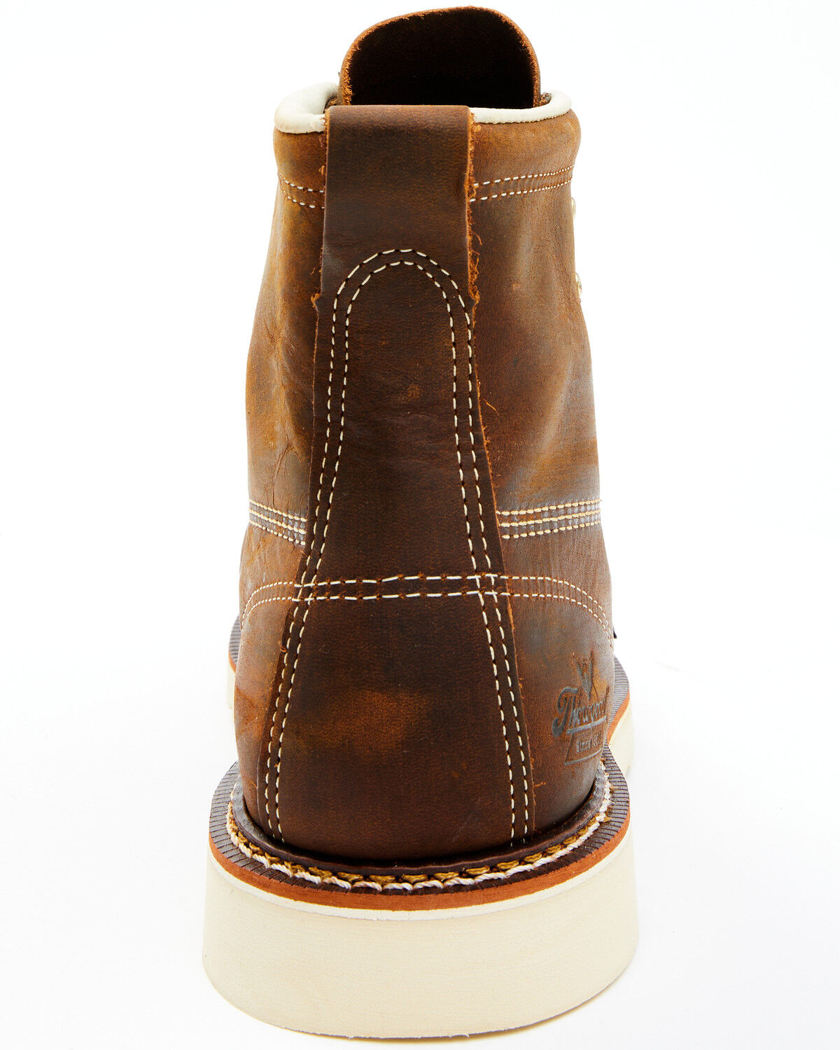 Image #5 - Thorogood Men's 6" American Heritage MAXWear USA Wedge Sole Work Boots - Soft Toe, Brown, hi-res