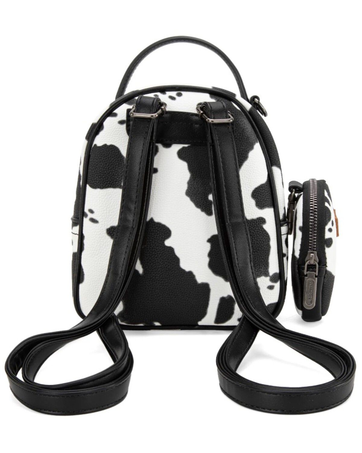 Image #4 - Wrangler Women's Cow Print Mini Backpack, Black, hi-res