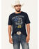 Image #1 - Cody James Men's Tread On Me Short Sleeve Graphic T-Shirt, Navy, hi-res