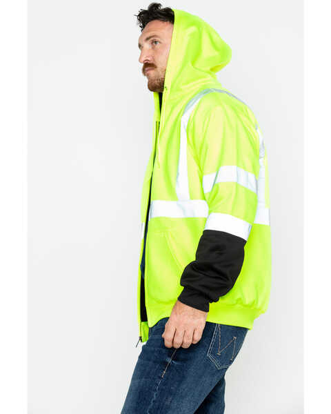 Image #5 - Hawx Men's Softshell High-Visibility Safety Work Jacket, Yellow, hi-res
