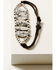 Image #1 - Idyllwind Women's Heritage Place Hammered Leather Bracelet, Silver, hi-res