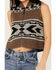 Image #3 - Pendleton Women's Printed Zip Sweater Vest, Brown, hi-res