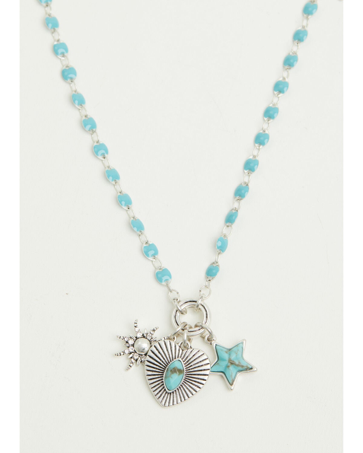 Lainey Wilson Women's Country Girl Pendant Necklace, Turquoise, hi-res