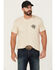 Image #2 - Brixton Men's Boot Barn Exclusive Vive Libre Mariachi Girl Short Sleeve Graphic T-Shirt, Sand, hi-res