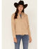 Image #1 - Powder River Outfitters Women's Cotton Canvas Bomber Jacket, Tan, hi-res
